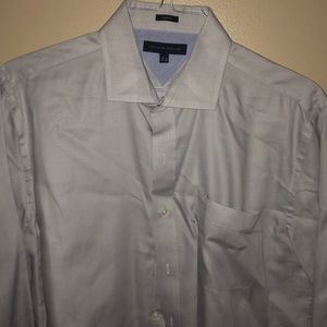 Grey Tommy Hilfiger Slim Fit Button Down Sz 16.5